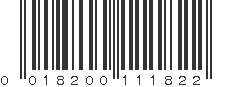 UPC 018200111822