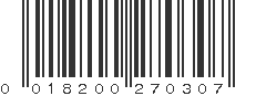 UPC 018200270307