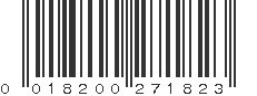 UPC 018200271823