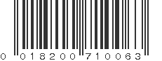 UPC 018200710063