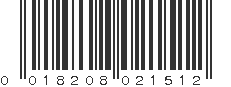 UPC 018208021512