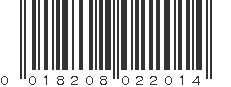 UPC 018208022014