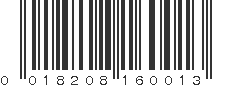 UPC 018208160013