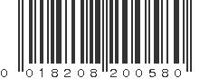 UPC 018208200580