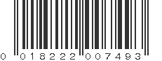 UPC 018222007493