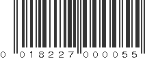 UPC 018227000055