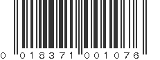 UPC 018371001076