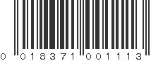 UPC 018371001113