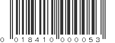 UPC 018410000053