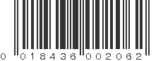 UPC 018436002062