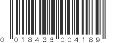 UPC 018436004189