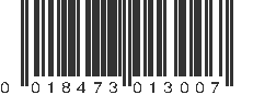 UPC 018473013007