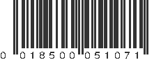 UPC 018500051071