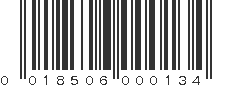 UPC 018506000134