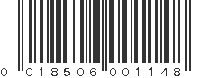 UPC 018506001148