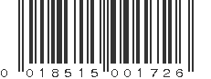 UPC 018515001726