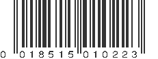 UPC 018515010223