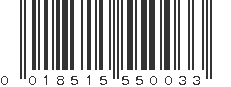 UPC 018515550033