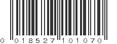 UPC 018527101070