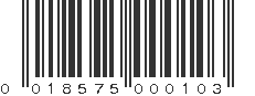 UPC 018575000103