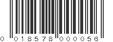 UPC 018578000056