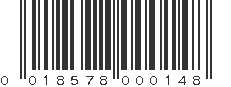 UPC 018578000148