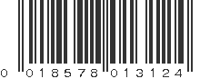 UPC 018578013124