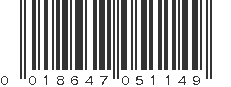 UPC 018647051149