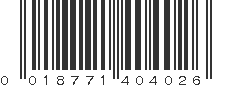 UPC 018771404026