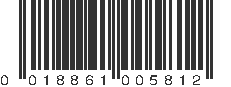 UPC 018861005812