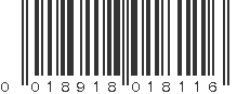 UPC 018918018116