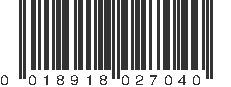 UPC 018918027040