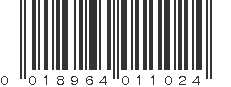 UPC 018964011024