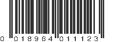 UPC 018964011123