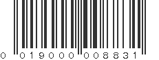 UPC 019000008831