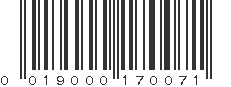 UPC 019000170071