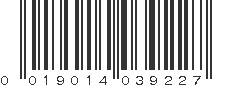 UPC 019014039227