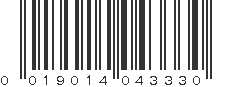 UPC 019014043330