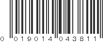 UPC 019014043811