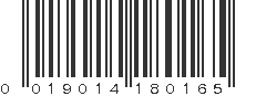 UPC 019014180165