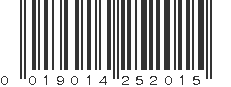 UPC 019014252015