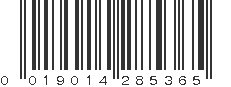 UPC 019014285365