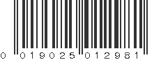 UPC 019025012981