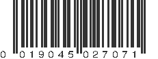 UPC 019045027071