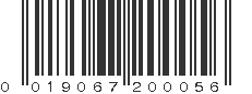 UPC 019067200056