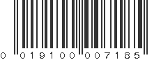 UPC 019100007185