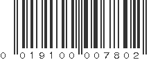 UPC 019100007802