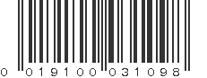 UPC 019100031098