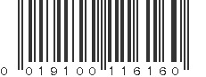 UPC 019100116160