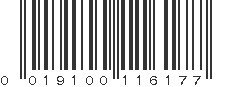 UPC 019100116177